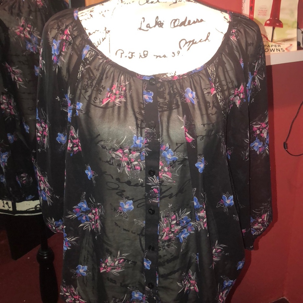 Sheer blouse